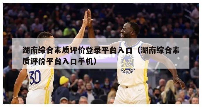 湖南综合素质评价登录平台入口（湖南综合素质评价平台入口手机）