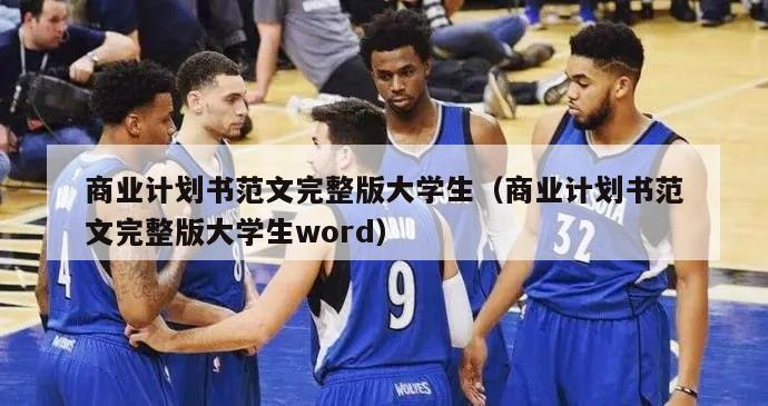 商业计划书范文完整版大学生（商业计划书范文完整版大学生word）