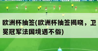 欧洲杯抽签(欧洲杯抽签揭晓，卫冕冠军法国境遇不俗)