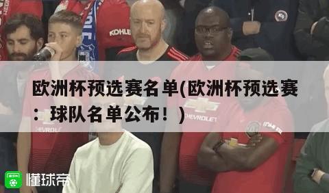 欧洲杯预选赛名单(欧洲杯预选赛：球队名单公布！)