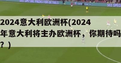 2024意大利欧洲杯(2024年意大利将主办欧洲杯，你期待吗？)