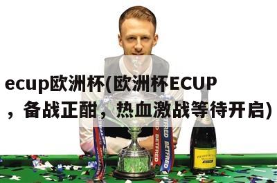 ecup欧洲杯(欧洲杯ECUP，备战正酣，热血激战等待开启)